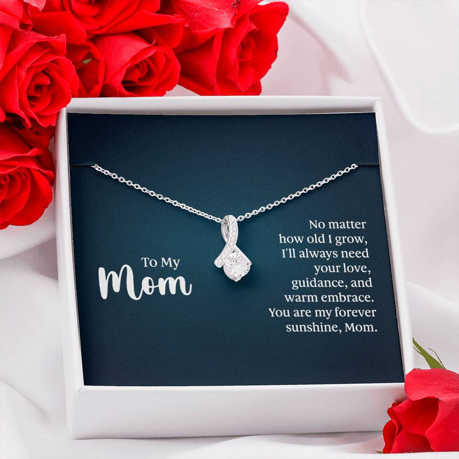 To My Mom Necklace from Daughter and Son, I'll Always Need Your Love