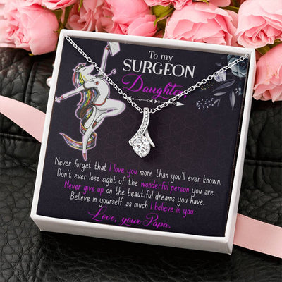 Load image into Gallery viewer, To My Nurse Daughter Necklace from Dad, Thank You Gift for My Nurse Daughter
