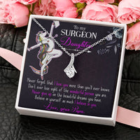 Load image into Gallery viewer, To My Nurse Daughter Necklace from Dad, Thank You Gift for My Nurse Daughter
