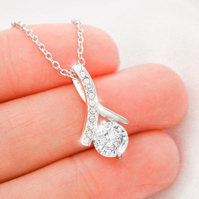 Load image into Gallery viewer, To My Daughter Necklace from Mom/dad, Your Smile Makes Me Smile
