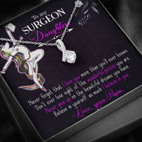 Load image into Gallery viewer, To My Nurse Daughter Necklace from Dad, Thank You Gift for My Nurse Daughter
