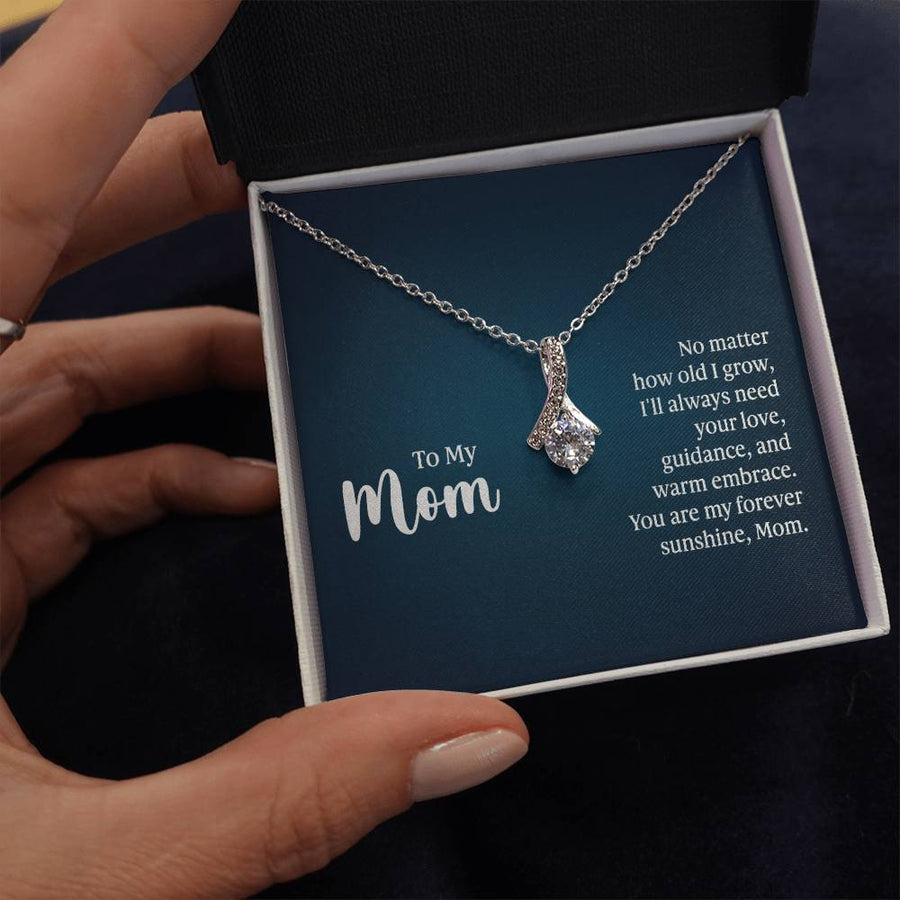 To My Mom Necklace from Daughter and Son, I'll Always Need Your Love