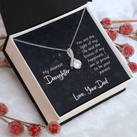 Load image into Gallery viewer, To My Daughter Necklace from Dad, You Are the Light of My Life
