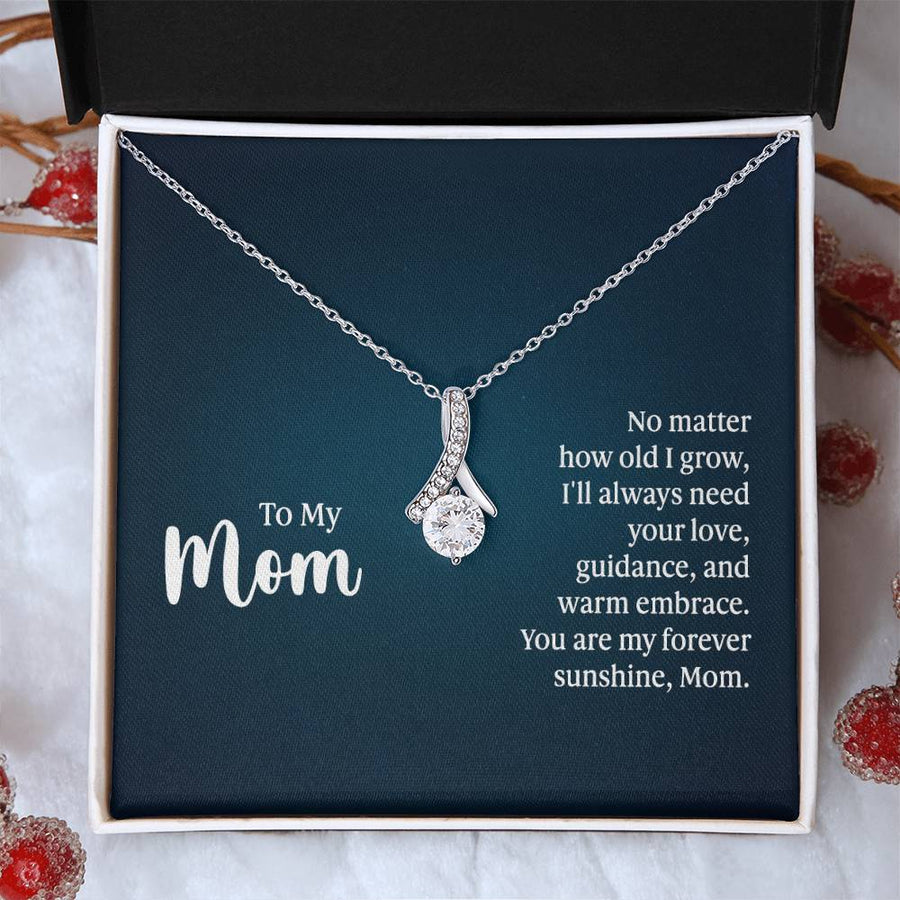 To My Mom Necklace from Daughter and Son, I'll Always Need Your Love