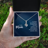 Load image into Gallery viewer, To My Mom Necklace from Daughter and Son, I&#39;ll Always Need Your Love
