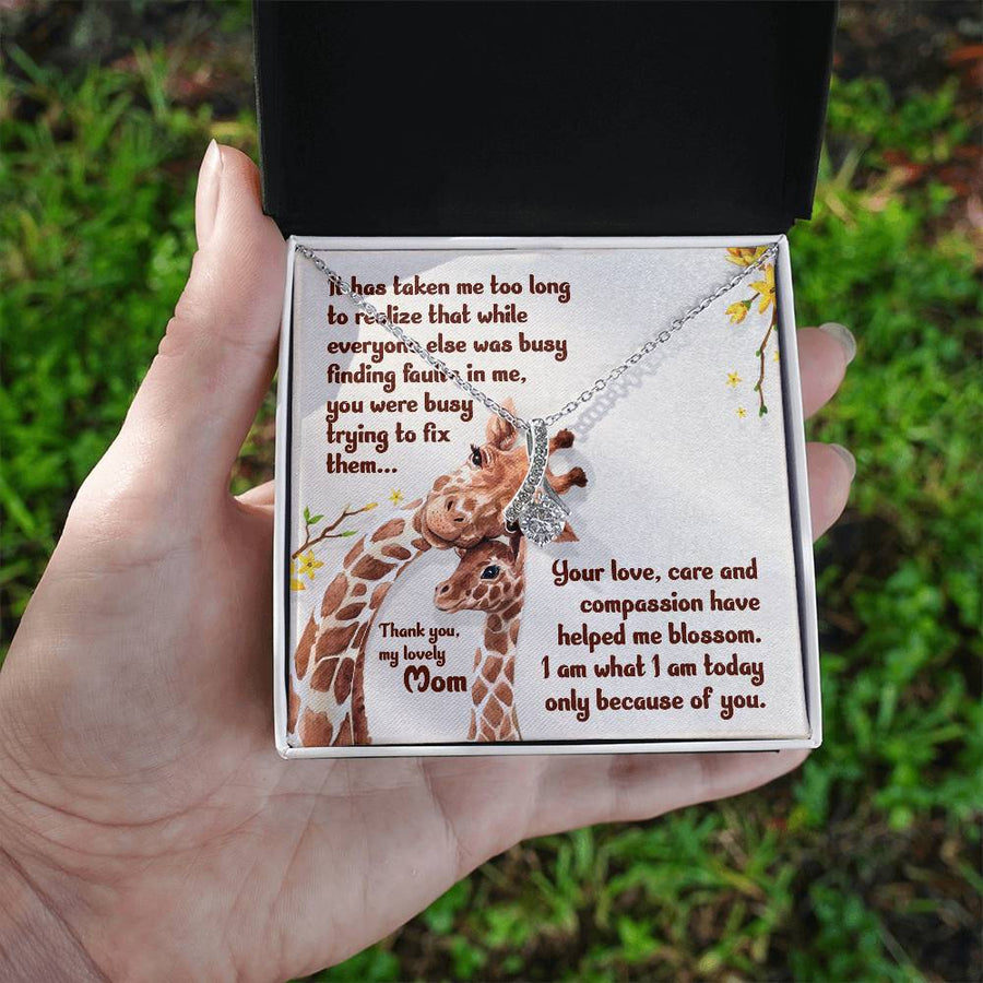To My Mom Necklace from Daughter, Unique Birthday Gift for Mom from Son