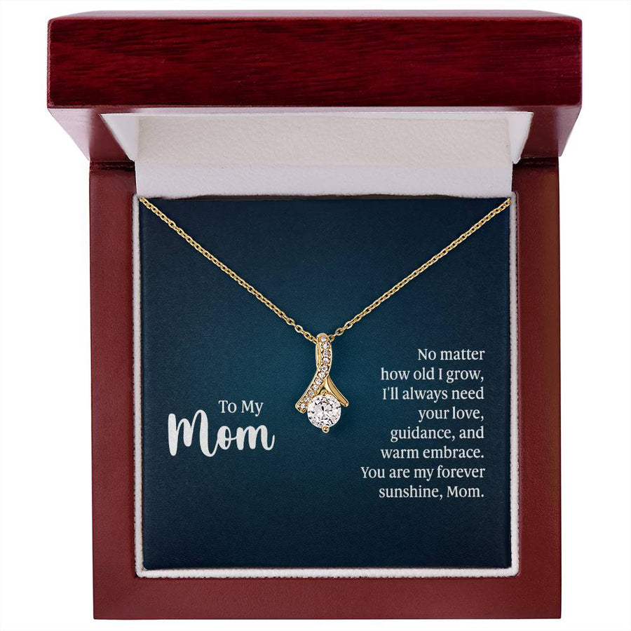 To My Mom Necklace from Daughter and Son, I'll Always Need Your Love