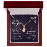 Load image into Gallery viewer, To My Daughter Necklace from Mom and Dad, Sentimental Gifts for Daughter from Mom and Dad
