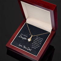 Load image into Gallery viewer, To My Daughter Necklace from Dad, You Are the Light of My Life

