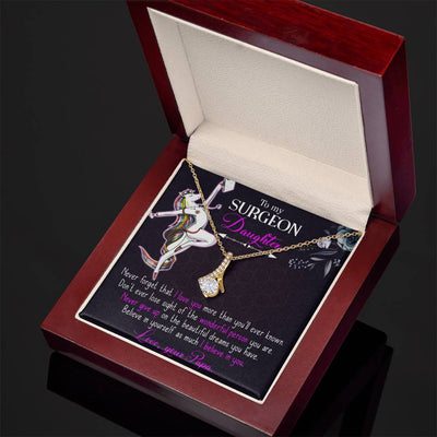 Load image into Gallery viewer, To My Nurse Daughter Necklace from Dad, Thank You Gift for My Nurse Daughter
