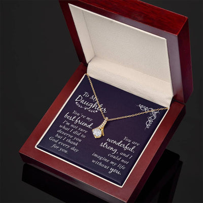 Load image into Gallery viewer, To My Daughter Necklace from Mom and Dad, Sentimental Gifts for Daughter from Mom and Dad
