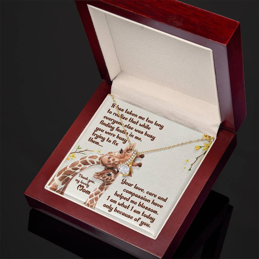 To My Mom Necklace from Daughter, Unique Birthday Gift for Mom from Son