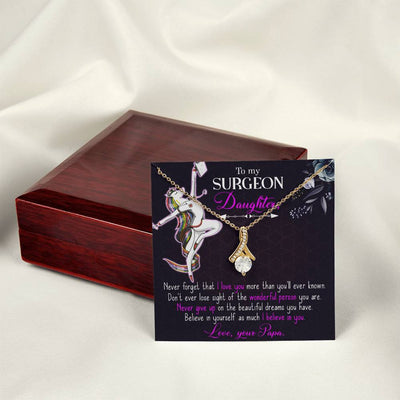 Load image into Gallery viewer, To My Nurse Daughter Necklace from Dad, Thank You Gift for My Nurse Daughter

