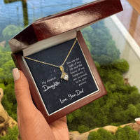 Load image into Gallery viewer, To My Daughter Necklace from Dad, You Are the Light of My Life
