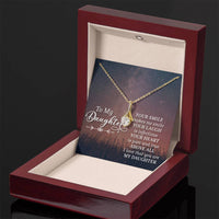 Load image into Gallery viewer, To My Daughter Necklace from Mom/dad, Your Smile Makes Me Smile
