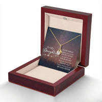 Load image into Gallery viewer, To My Daughter Necklace from Mom/dad, Your Smile Makes Me Smile

