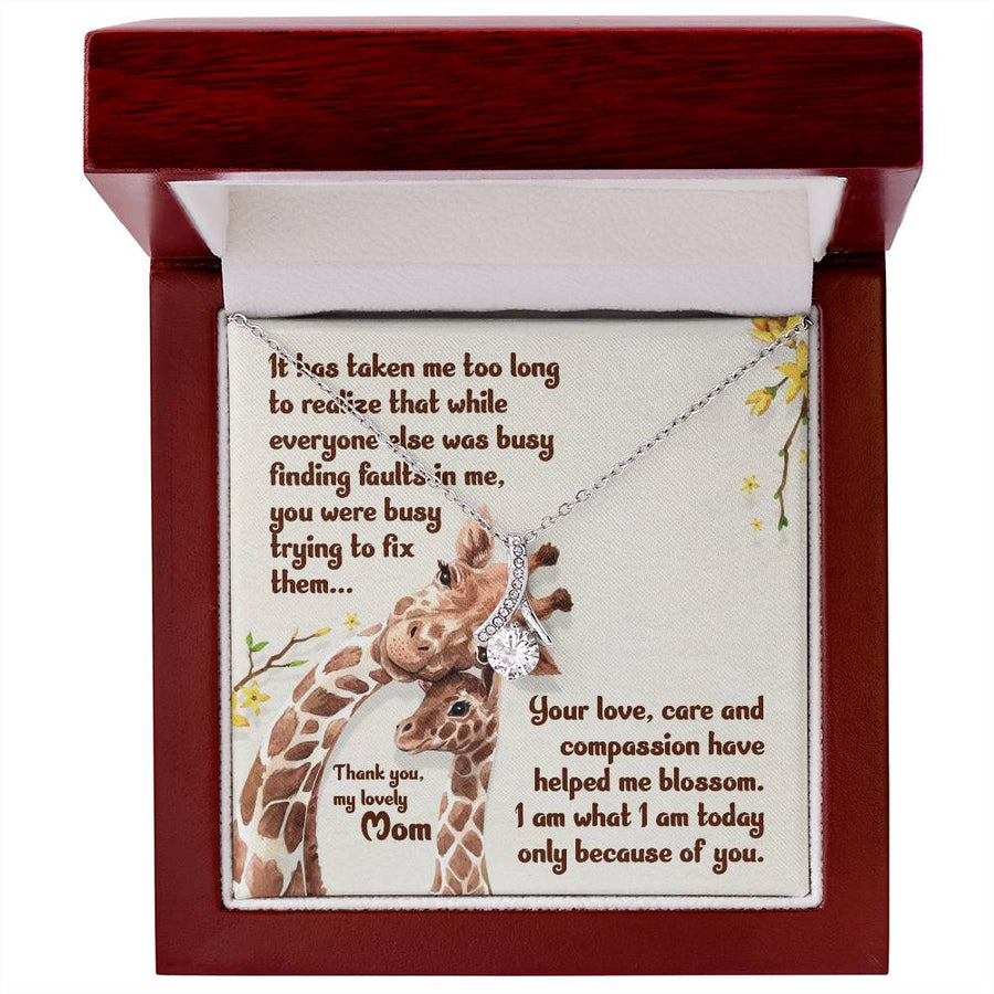 To My Mom Necklace from Daughter, Unique Birthday Gift for Mom from Son