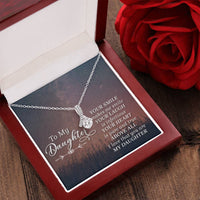 Load image into Gallery viewer, To My Daughter Necklace from Mom/dad, Your Smile Makes Me Smile
