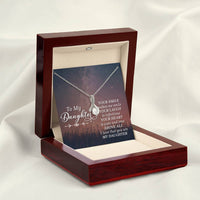 Load image into Gallery viewer, To My Daughter Necklace from Mom/dad, Your Smile Makes Me Smile
