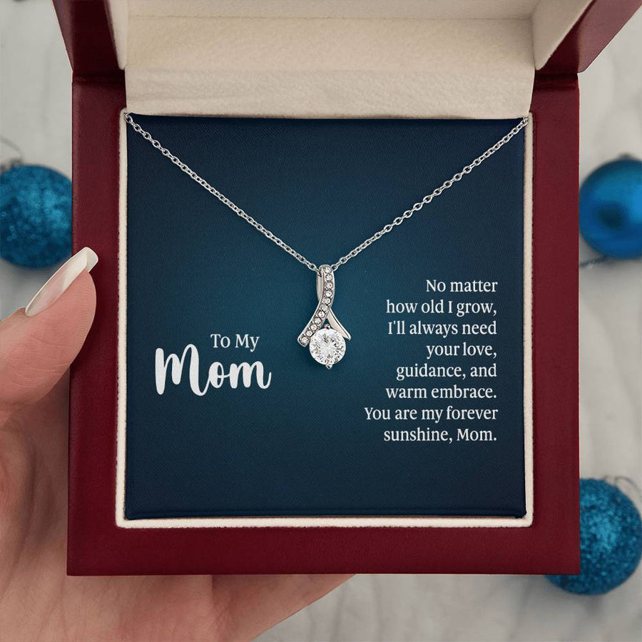 To My Mom Necklace from Daughter and Son, I'll Always Need Your Love