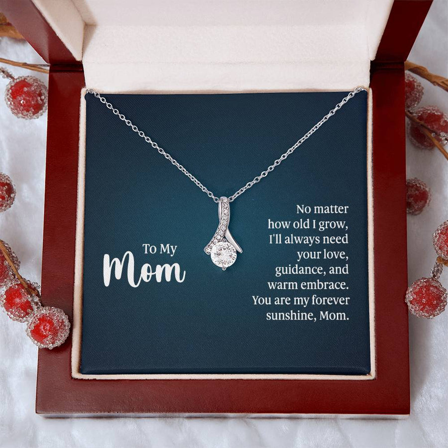 To My Mom Necklace from Daughter and Son, I'll Always Need Your Love