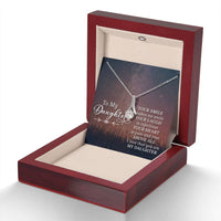 Load image into Gallery viewer, To My Daughter Necklace from Mom/dad, Your Smile Makes Me Smile
