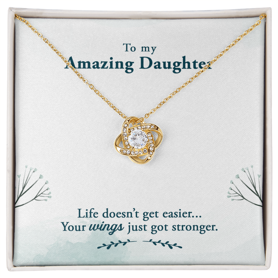 To My Daughter Necklace – Personalized Gift from Mom or Dad | Meaningful Birthday Jewelry for Her
