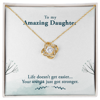 Load image into Gallery viewer, To My Daughter Necklace – Personalized Gift from Mom or Dad | Meaningful Birthday Jewelry for Her

