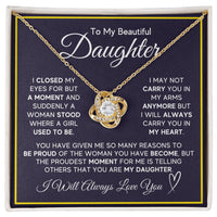 Load image into Gallery viewer, Daughter Gifts from Mom and Dad, Necklace &amp; Message Card &amp; LED Gift Box for Birthday, or Christmas
