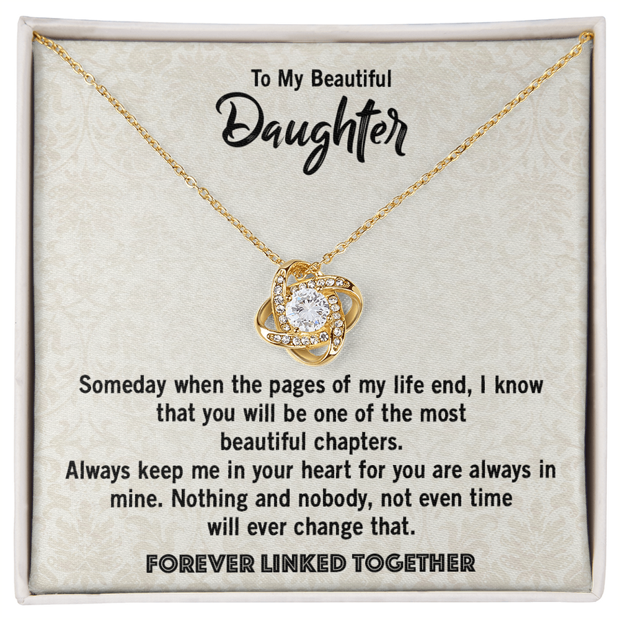 Love Knot Necklace for Daughter from Dad – Beautiful Gift for Birthday, Graduation, or Wedding Day
