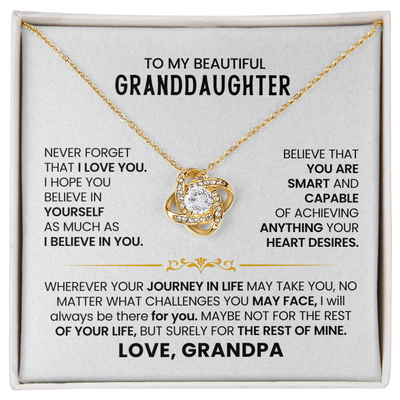 Load image into Gallery viewer, To My Beautiful Granddaughter Necklace, Believe in Yourself as Much as I Believe in You

