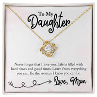 Load image into Gallery viewer, To My Daughter Necklace from Mom, Learn from Everything You Can
