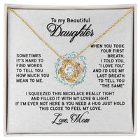 Load image into Gallery viewer, To My Daughter Necklace from Mom, I&#39;d Use My Last Breath to Tell You &quot;The Sam&quot;
