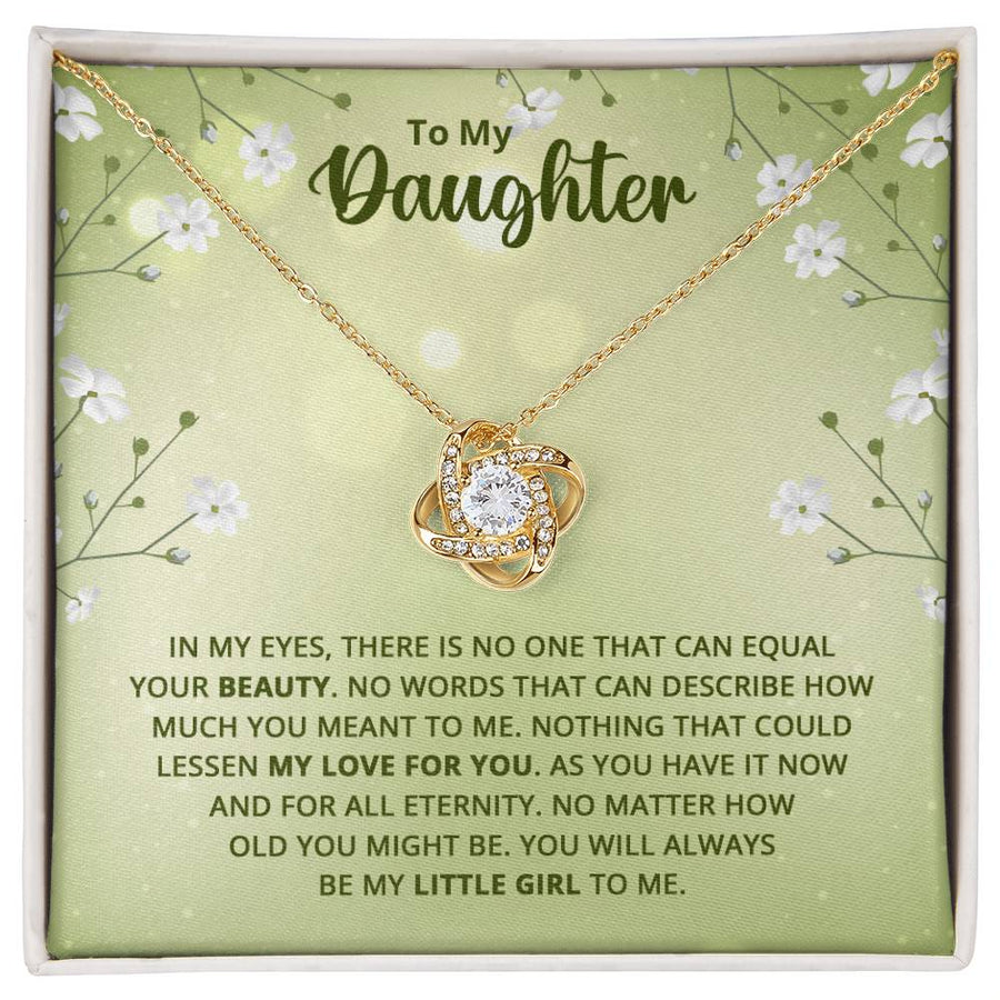 To My Daughter Necklace from Mom, Birthday Necklace for Daughter from Mom and Dad