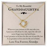 Load image into Gallery viewer, To My Beautiful Granddaughter Necklace from Grandpa, Never Forget Your Way Back Home
