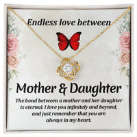Load image into Gallery viewer, Matching Mother Daughter Gifts, Love Knot Necklace Endless Love Between Mother and Daughter
