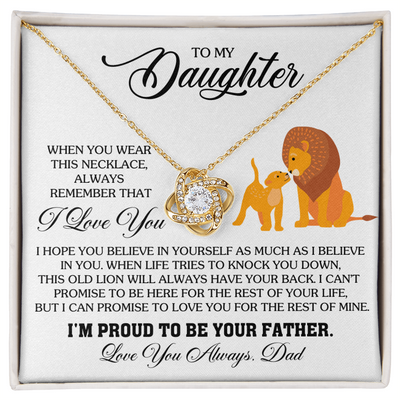 Load image into Gallery viewer, To My Daughter Necklace from Dad, Birthday Gifts for Daughter, I&amp;#39;m Proud to Be Your Father
