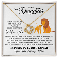 Load image into Gallery viewer, To My Daughter Necklace from Dad, Birthday Gifts for Daughter, I&#39;m Proud to Be Your Father
