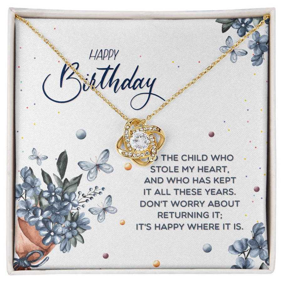 Best Gifts for Teenage Girls, Birthday Love Knot Necklace for Daughter Granddaughter