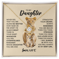 Load image into Gallery viewer, To My Daughter Never Feel That You Are Alone No Matter How near or Far Apart I'm Always Right There
