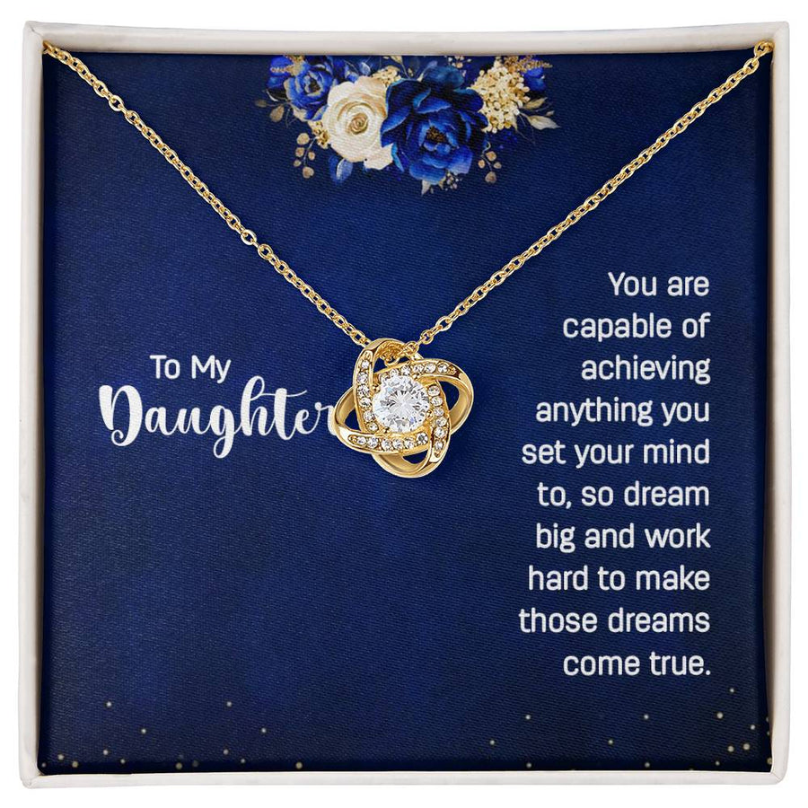 Daughter Necklace from Mom and Dad, Unique Birthday Gifts for Daughter from Mom