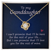 Load image into Gallery viewer, To My Granddaughter Necklace from From Grandma, Women Love Knot Necklace for Granddaughter

