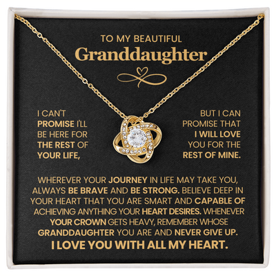 Load image into Gallery viewer, To My Beautiful Granddaughter, Wherever Your Journey in Life May Take You, Be Brave and Be Strong
