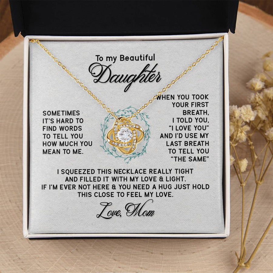 To My Daughter Necklace from Mom, I'd Use My Last Breath to Tell You "The Sam"