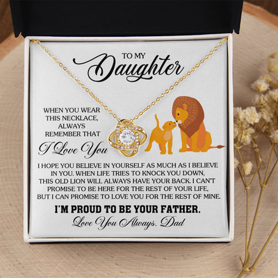 Load image into Gallery viewer, To My Daughter Necklace from Dad, Birthday Gifts for Daughter, I&amp;#39;m Proud to Be Your Father
