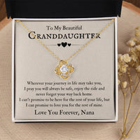 Load image into Gallery viewer, To My Beautiful Granddaughter Necklace from Nana, Never Forget Your Way Back Home
