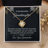 Load image into Gallery viewer, To My Granddaughter Necklace from Nana, Birthday Present for Granddaughter from Grandma
