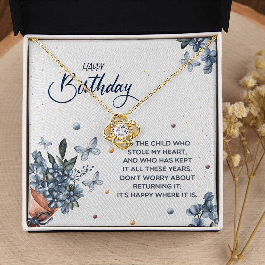 Best Gifts for Teenage Girls, Birthday Love Knot Necklace for Daughter Granddaughter