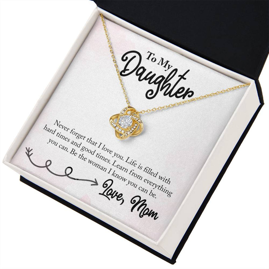 To My Daughter Necklace from Mom, Learn from Everything You Can