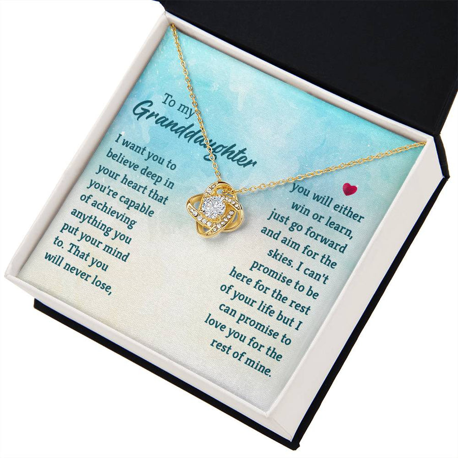 Granddaughter Necklace from Grandma, Special Birthday Gifts for Granddaughter from Nana